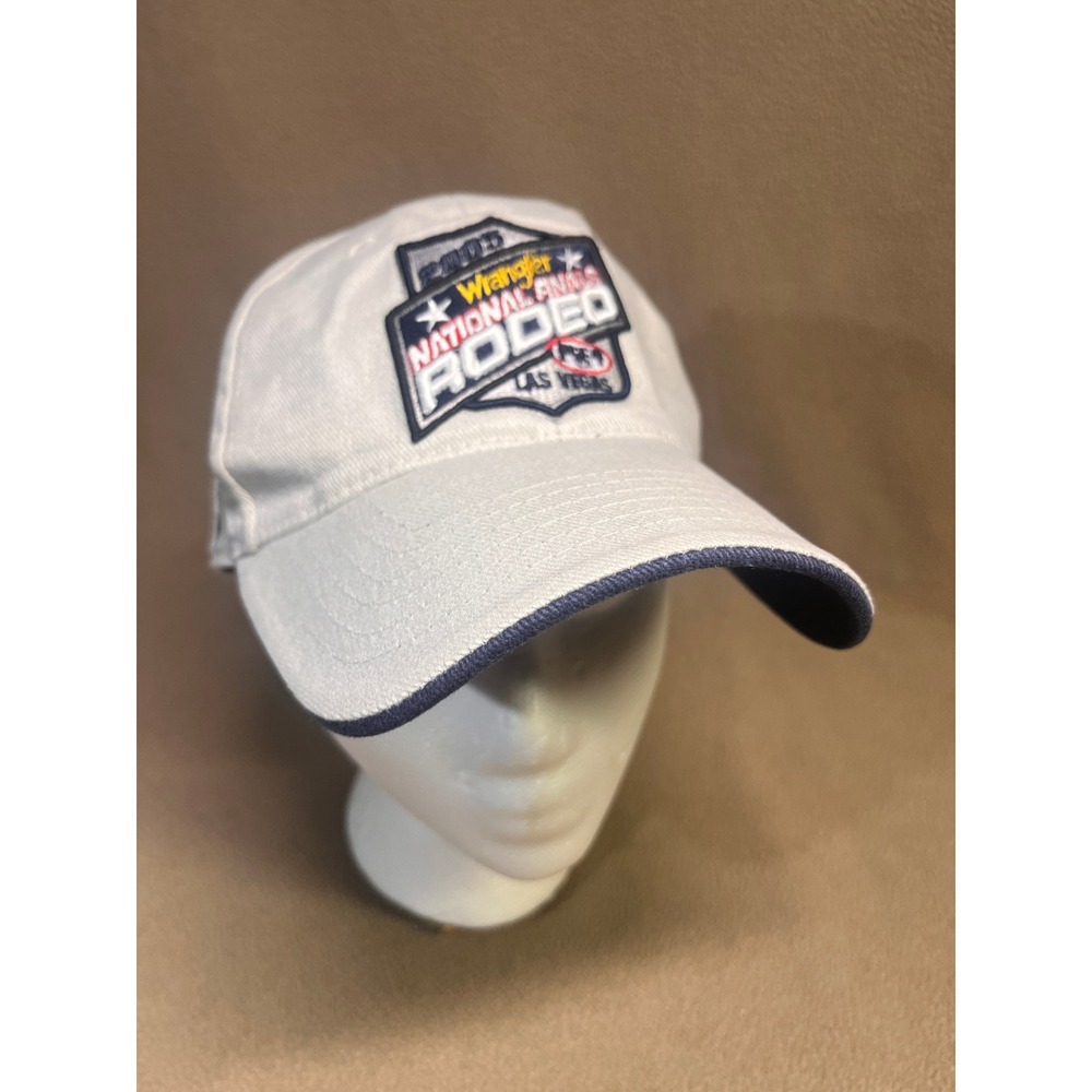Wrangler 2005 National Finals Rodeo Las Vegas Hat Crown‎ Royal White Navy Cap